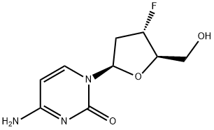 2',3'-二脱氧-3'-氟胞苷 结构式
