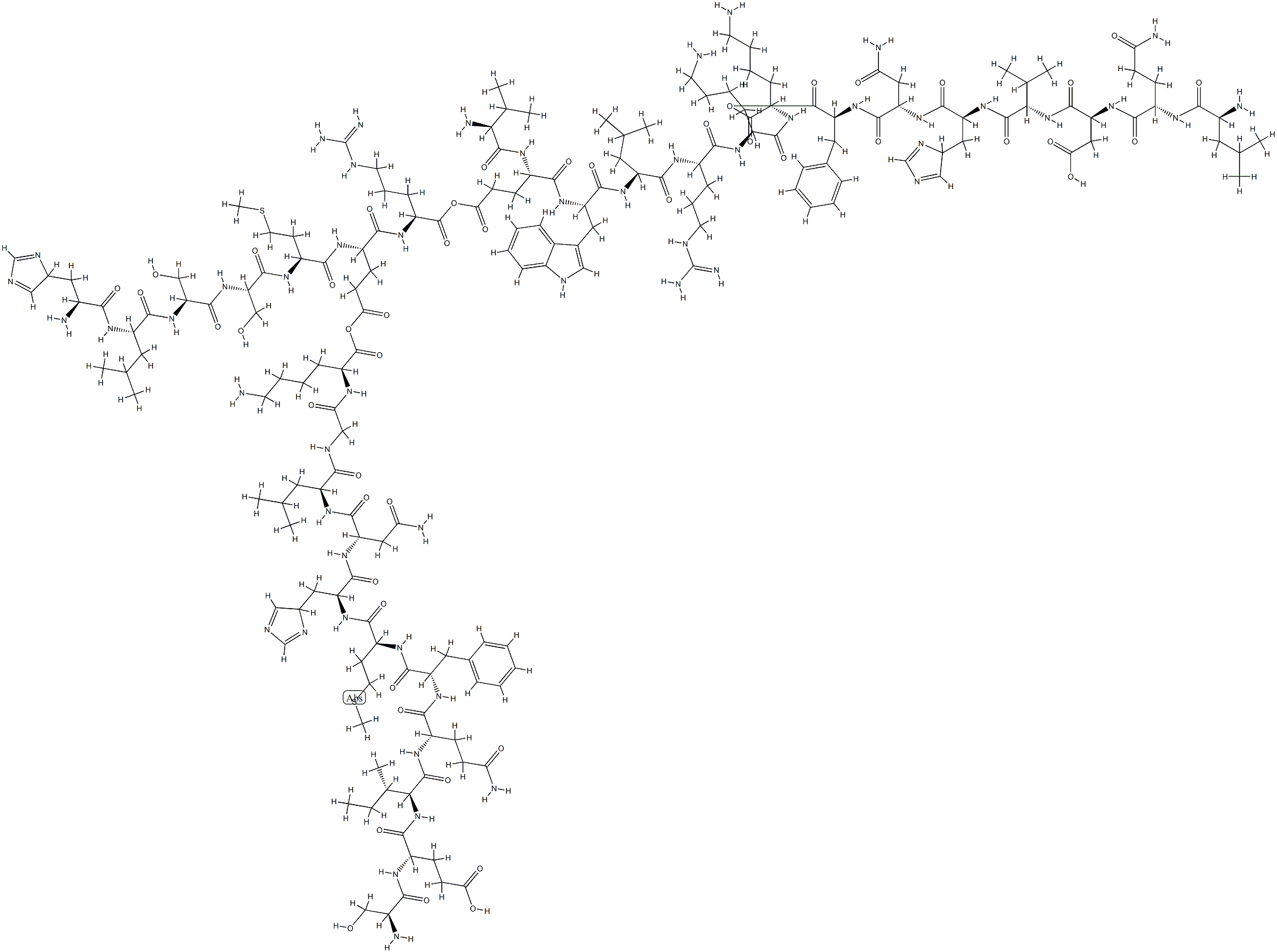 parathyroid hormone (3-34) Structure