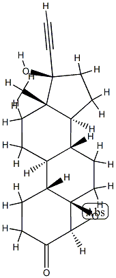 norethindrone-4 beta,5 beta-epoxide 结构式