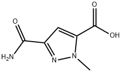 1H-Pyrazole-5-carboxylicacid,3-(aminocarbonyl)-1-methyl-(9CI) Struktur