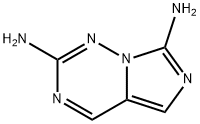 イミダゾ[5,1-f][1,2,4]トリアジン-2,7-ジアミン 化学構造式
