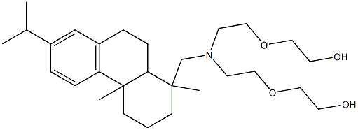 [[[1,2,3,4,4A,9,10,10A-八氢-1,4A-二甲基-7-(异丙基)-1-菲基]甲基]亚氨]二-2,1-乙基二聚环氧乙烷,51344-62-8,结构式