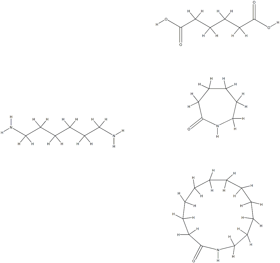 己二酸与1,6-己二胺的化合物与氮杂环十三烷-2-酮和六氢化-2H-吖庚因-2-酮的聚合物 结构式