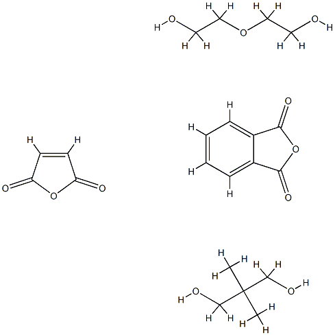 1,3-异苯并呋喃二酮与2,2-二甲基-1,3-丙二醇、2,5-呋喃二酮和2,2'-氧基二[乙醇]的聚合物,51394-70-8,结构式