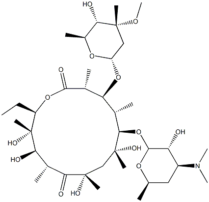 (8S)-8-Hydroxyerythromycin Struktur