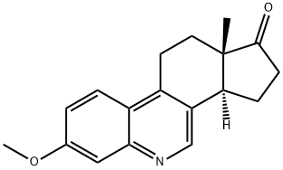 3-Methoxy-6-azaestra-1,3,5(10),6,8-penten-17-one Structure