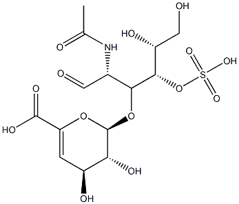 UNSATURATED CHONDROITIN DISACCHARIDE 4-S SODIUM 结构式