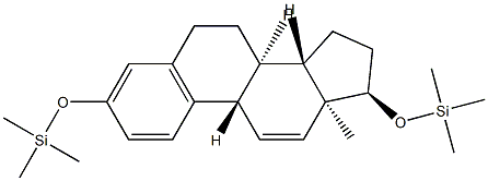 3,17α-Bis[(trimethylsilyl)oxy]estra-1,3,5(10),11-tetrene 结构式