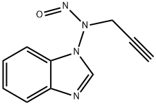 1H-Benzimidazol-1-amine,N-nitroso-N-2-propynyl-(9CI)|