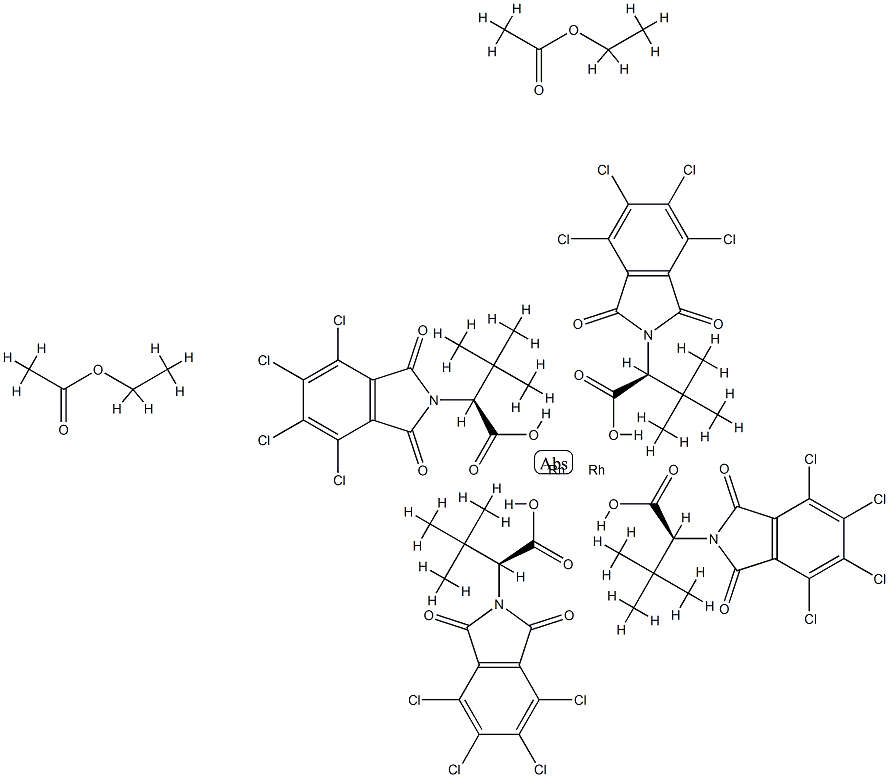 Tetrakis[N-tetrachlorophthaloyl-(S)-tert-leucinato]dirhodium Bis(ethyl Acetate) Adduct