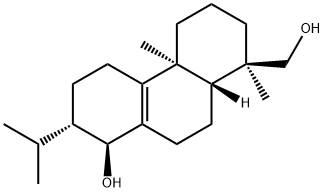 [1R,(+)]-1,2,3,4,4a,5,6,7,8,9,10,10aα-Dodecahydro-8α-hydroxy-1,4aβ-dimethyl-7β-isopropyl-1-phenanthrenemethanol Structure