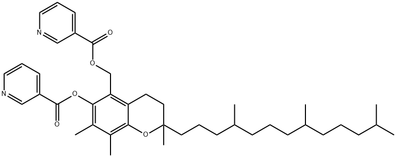 5-nicotinooxymethyl-alpha-tocopherylnicotinate Struktur