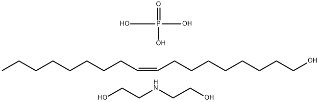 9-Octadecen-1-ol, phosphate, (Z)-, compd. with 2,2'-iminobis[ethanol] Struktur