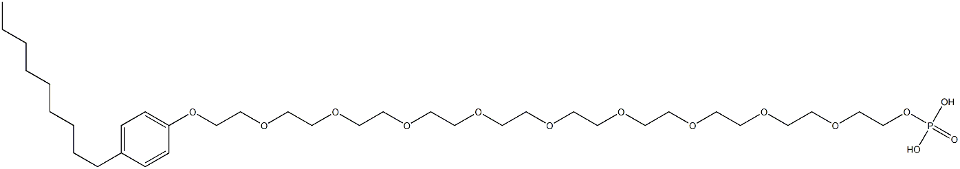 壬基酚聚醚-10 磷酸酯,51609-41-7,结构式