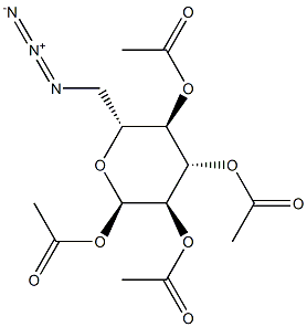 1,2,3,4-Tetra-O-acetyl-6-azido-6-deoxy-a-D-glucopyranose Struktur