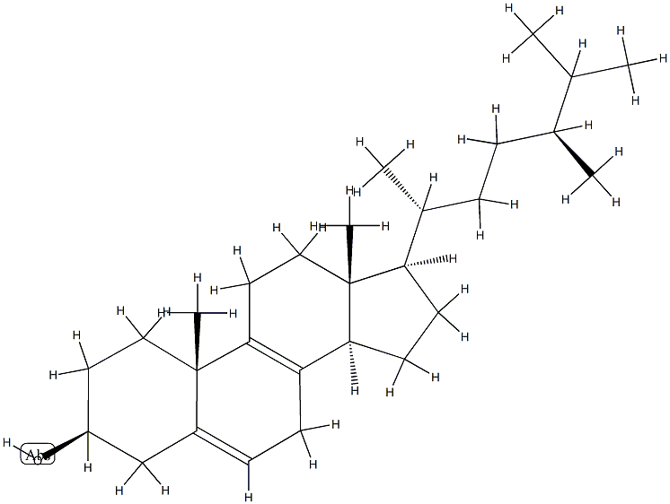Ergosta-5,8-dien-3β-ol Struktur