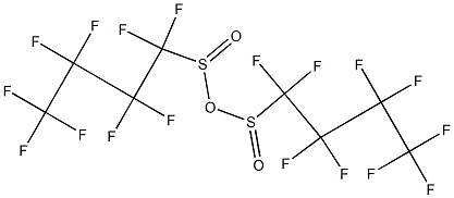 ビス(ノナフルオロ-1-ブタンスルフィン酸)無水物 化学構造式