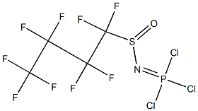 Trichloro-N-[(nonafluorobutyl)sulfinyl]phosphine imide Structure
