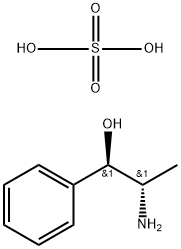 NOREPHEDRINE, SULFATE (1:1), (-)-, 5179-79-3, 结构式