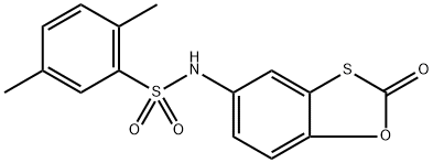 2,5-dimethyl-N-(2-oxobenzo[d][1,3]oxathiol-5-yl)benzenesulfonamide Structure