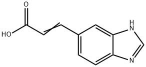 2-Propenoicacid,3-(1H-benzimidazol-5-yl)-(9CI) 结构式