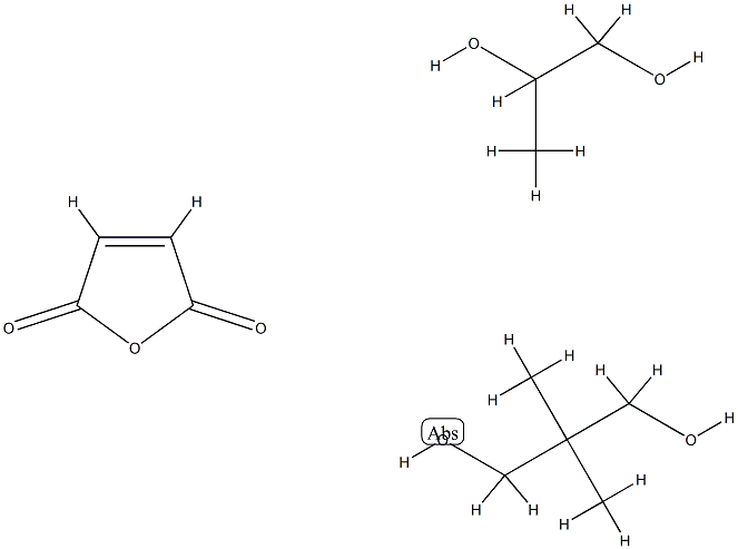 1,2-Propanediol,2,2-dimethyl-1,3-propanediol,2,5-furandione polymer Structure