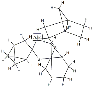 2,5:10,13:17,20-トリメタノ-7,14,21-トリチアトリスピロ[5.1.5:1.5.1]ヘニコサン 化学構造式
