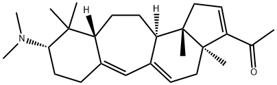 B(9a)-Homo-19-norpregna-9(11),9a,16-trien-20-one, 3-(dimethylamino)-4, 4,14-trimethyl-, (3beta,5alpha)-,5189-69-5,结构式