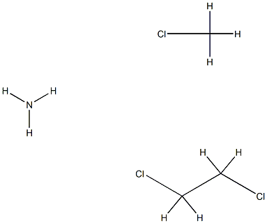 Ethane, 1,2-dichloro-, polymer with ammonia, compd. with chloromethane Struktur