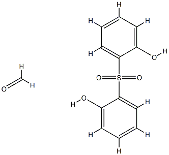 甲醛与磺酰基二[苯酚]的聚合物 结构式