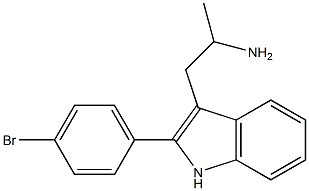2-(p-Bromophenyl)-α-methyl-1H-indole-3-ethanamine Structure