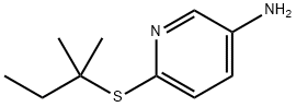 3-Pyridinamine,6-[(1,1-dimethylpropyl)thio]-(9CI) Structure