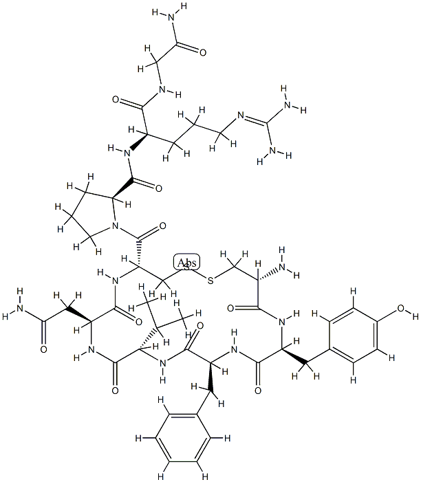 argipressin, Val(4)- 结构式