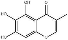 4H-1-Benzopyran-4-one,5,6,7-trihydroxy-3-methyl-(9CI) 结构式