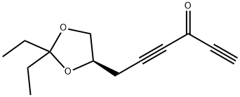 1,4-Hexadiyn-3-one,6-[(4R)-2,2-diethyl-1,3-dioxolan-4-yl]-(9CI) Structure
