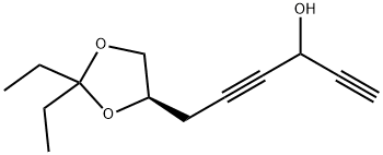 1,4-Hexadiyn-3-ol,6-[(4R)-2,2-diethyl-1,3-dioxolan-4-yl]-(9CI) 结构式
