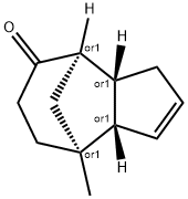 4,8-Methanoazulen-5(3H)-one,3a,4,6,7,8,8a-hexahydro-8-methyl-,(3aR,4R,8S,8aS)-rel-(9CI) 结构式