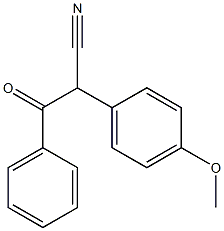 Benzenepropanenitrile, α-(4-methoxyphenyl)-β-oxo- Structure
