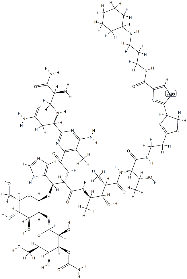 N1-[3-(Cyclohexylamino)propyl]-7,8-dihydrobleomycinamide Struktur