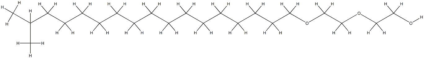异硬脂醇聚醚-2, 52292-17-8, 结构式