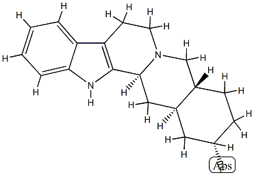 17α-フルオロヨヒンバン 化学構造式