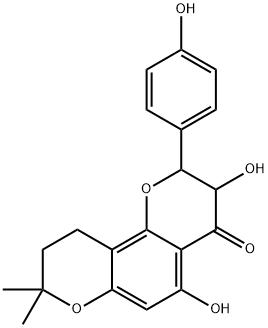 (2R,3R)-2,3,9,10-Tetrahydro-3,5-dihydroxy-2-(4-hydroxyphenyl)-8,8-dimethyl-4H,8H-benzo[1,2-b:3,4-b']dipyran-4-one Structure