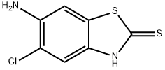2(3H)-Benzothiazolethione,6-amino-5-chloro-(9CI) Struktur