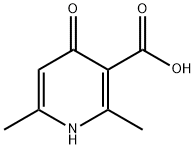 2,6-ジメチル-4-オキソ-1,4-ジヒドロ-3-ピリジンカルボン酸 HYDRATE 化学構造式
