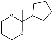 1,3-Dioxane,2-cyclopentyl-2-methyl-(9CI) Structure