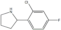 2-(2-chloro-4-fluorophenyl)pyrrolidine Structure