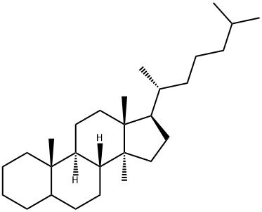 14α-メチルコレスタン 化学構造式