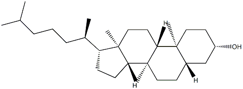 14-メチル-5α-コレスタン-3β-オール 化学構造式