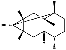 (6aR)-Decahydro-1aβ,1bβ,4α,5aβ-tetramethyl-1α,5α-methanocycloprop[a]indene,52617-34-2,结构式