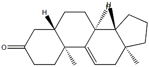 5α-アンドロスタ-9(11)-エン-3-オン 化学構造式